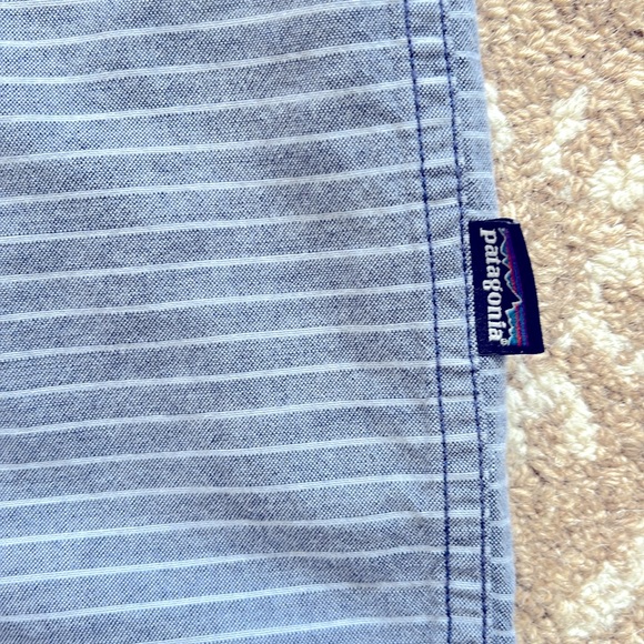 Patagonia Men’s S/S Go To Shirt (Chambray Blue Stripe) - Picture 3 of 5